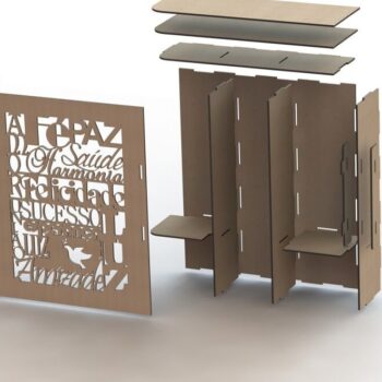 Intra απο ξύλο plywood 3mm-4mm πάχος – Κουτί δώρου κρασιού 30x35 cm INTRAVECTRY-MY543037 - Image 3