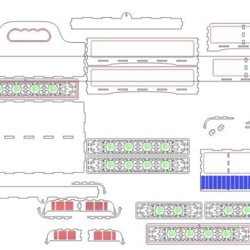 Intra απο ξύλο plywood 3mm-4mm πάχος – Κουτί κρασιού δώρου για δύο μπουκάλια 30x35 cm INTRAVECTRY-MY544116 - Image 2