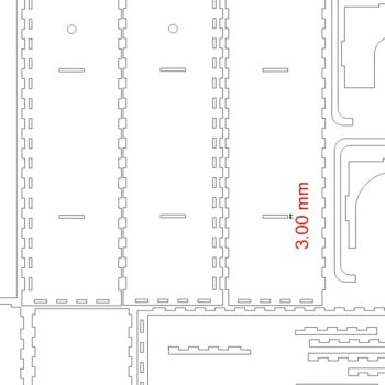 Intra απο ξύλο plywood 3mm-4mm πάχος – Ξύλινο κουτί κρασιού ενός μπουκαλιού με λαβή μεταφοράς 20x25 cm INTRAVECTRY-MY546326 - Image 3