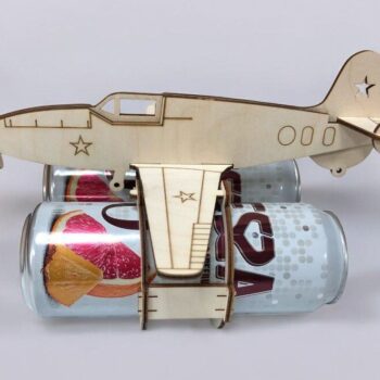 Intra απο ξύλο plywood 3mm-4mm πάχος – Βάση δοχείου αναψυκτικού αεροπλάνου 15x15 cm INTRAVECTRY-MY553815 - Image 1