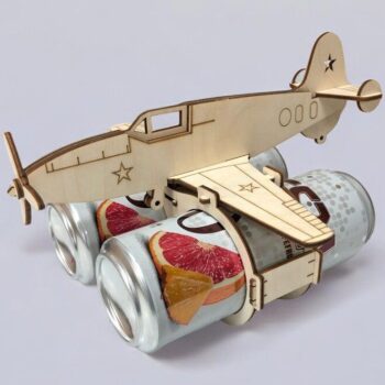 Intra απο ξύλο plywood 3mm-4mm πάχος – Βάση δοχείου αναψυκτικού αεροπλάνου 15x15 cm INTRAVECTRY-MY553815 - Image 2