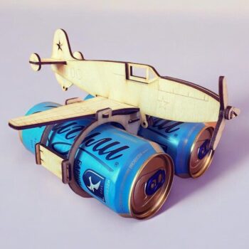 Intra απο ξύλο plywood 3mm-4mm πάχος – Βάση δοχείου αναψυκτικού αεροπλάνου 15x15 cm INTRAVECTRY-MY553815 - Image 3