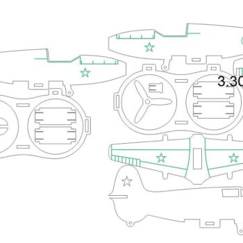 Intra απο ξύλο plywood 3mm-4mm πάχος – Βάση δοχείου αναψυκτικού αεροπλάνου 15x15 cm INTRAVECTRY-MY553815 - Image 4