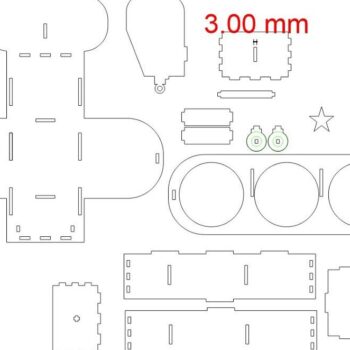 Intra απο ξύλο plywood 3mm-4mm πάχος – Στήριγμα μπύρας και ξηρών καρπών αεροπλάνου 25x25 cm INTRAVECTRY-MY547191 - Image 4