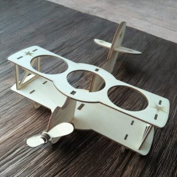 Intra απο ξύλο plywood 3mm-4mm πάχος – Ξύλινη θήκη μπύρας Biplane 30x35 cm INTRAVECTRY-MY553822 - Image 1