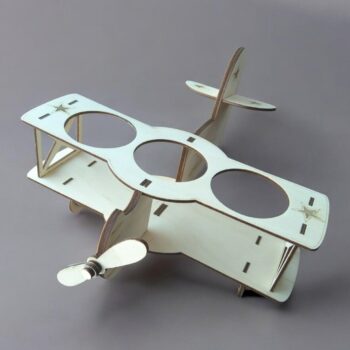 Intra απο ξύλο plywood 3mm-4mm πάχος – Ξύλινη θήκη μπύρας Biplane 30x35 cm INTRAVECTRY-MY553822 - Image 2