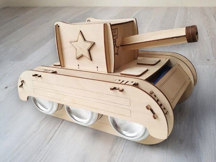 Intra απο ξύλο plywood 3mm-4mm πάχος – Θήκη μπύρας Tank 25x30 cm INTRAVECTRY-MY542503