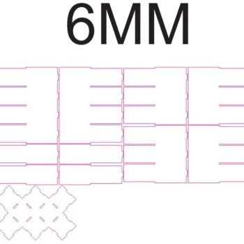 Intra απο ξύλο plywood 3mm-4mm πάχος – Στοιβαζόμενο ξύλο θήκης φιάλης κρασιού 10 φιαλών πάγκου κρασιού 50x60 cm INTRAVECTRY-MY552241 - Image 2