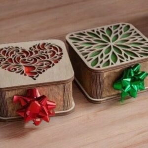 Intra απο ξύλο plywood 3mm-4mm πάχος – Διακοσμητικό ξύλινο κουτί δώρου για αυτήν 15x20 cm INTRAVECTRY-MY542548