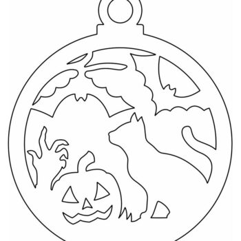 Intra απο ξύλο plywood 3mm-4mm πάχος – Μπιχλιμπίδι για το Halloween 15x20 cm INTRAVECTRY-MY553128 - Image 4