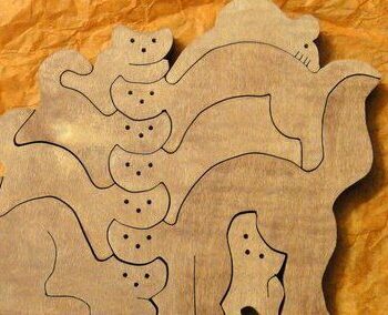 Intra απο ξύλο plywood 3mm-4mm πάχος – Παιχνίδι παζλ Kitty Wood 50x60 cm INTRAVECTRY-MY546650 - Image 2