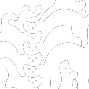 Intra απο ξύλο plywood 3mm-4mm πάχος – Παιχνίδι παζλ Kitty Wood 50x60 cm INTRAVECTRY-MY546650 - Image 3