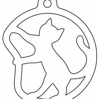 Intra απο ξύλο plywood 3mm-4mm πάχος – Κρεμαστό μπιχλιμπίδι για χριστουγεννιάτικο δέντρο 15x15 cm INTRAVECTRY-MY542564 - Image 4