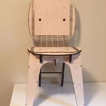 Intra απο ξύλο plywood 3mm-4mm πάχος – Καρέκλα με ζωντανούς μεντεσέδες 40x45 cm INTRAVECTRY-MY543015 - Image 2