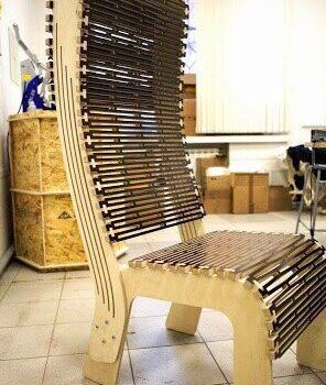 Intra απο ξύλο plywood 3mm-4mm πάχος – Ξύλινη καρέκλα ζωντανού μεντεσέ DXF ξύλο 50x60 cm INTRAVECTRY-MY543027 - Image 1