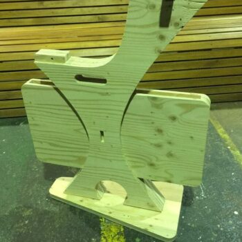 Intra απο ξύλο plywood 3mm-4mm πάχος – ξύλο όρθιας καρέκλας και τραπεζιού κύκνου 12x15 cm INTRAVECTRY-MY554664 - Image 2