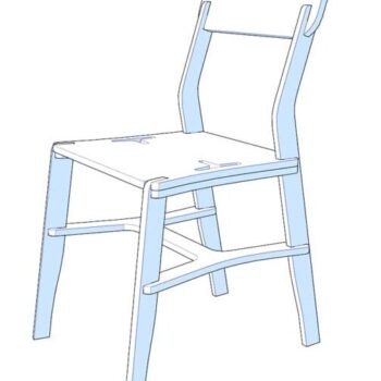 Intra απο ξύλο plywood 3mm-4mm πάχος – Κόντρα πλακέ Ένθεση X Καρέκλας 15x15 cm INTRAVECTRY-MY554674 - Image 3