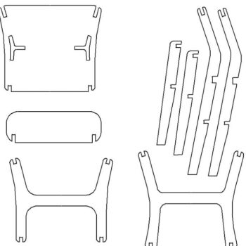 Intra απο ξύλο plywood 3mm-4mm πάχος – Κόντρα πλακέ Ένθεση X Καρέκλας 15x15 cm INTRAVECTRY-MY554674 - Image 5