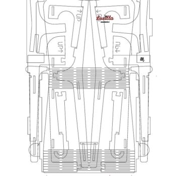 Intra απο ξύλο plywood 3mm-4mm πάχος – ξύλο καρέκλας Lucilla από κόντρα πλακέ 25x30 cm INTRAVECTRY-MY554681 - Image 2