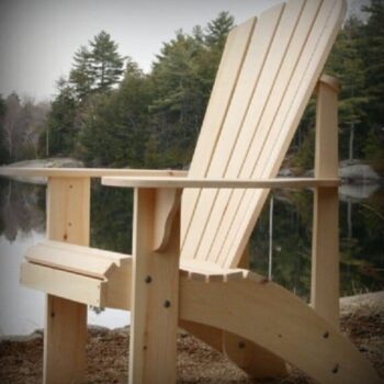 Intra απο ξύλο plywood 3mm-4mm πάχος – ξύλο καρέκλας Wood Adirondack 25x25 cm INTRAVECTRY-MY554686 - Image 1
