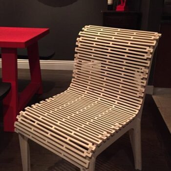 Intra απο ξύλο plywood 3mm-4mm πάχος – Ξύλινη καρέκλα Carta 40x45 cm INTRAVECTRY-MY554687 - Image 2