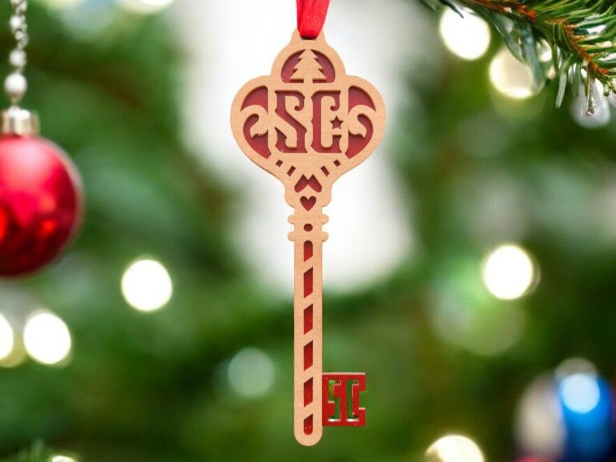 Intra απο ξύλο plywood 3mm-4mm πάχος – Santa Magic Key 25x25 cm INTRAVECTRY-MY552133