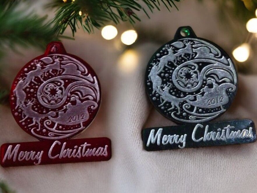 Intra απο ξύλο plywood 3mm-4mm πάχος – Ακρυλικό χριστουγεννιάτικο στολίδι 12x15 cm INTRAVECTRY-MY542620