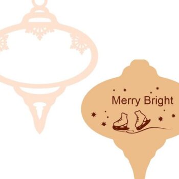 Intra απο ξύλο plywood 3mm-4mm πάχος – Χριστουγεννιάτικο Κρεμαστό Στολίδι 10x10 cm INTRAVECTRY-MY547353 - Image 3