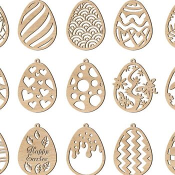 Intra απο ξύλο plywood 3mm-4mm πάχος – Ξύλινο πασχαλινό στολίδι για κρεμαστό αυγό 20x20 cm INTRAVECTRY-MY558388 - Image 1
