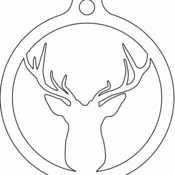 Intra απο ξύλο plywood 3mm-4mm πάχος – Μπιχλιμπίδι με ελάφια 40x40 cm INTRAVECTRY-MY550635 - Image 4