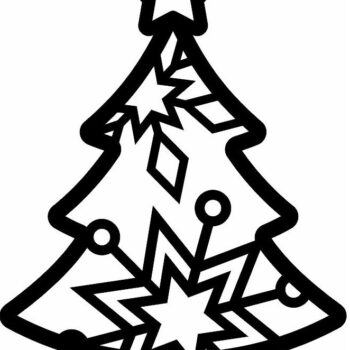 Intra απο ξύλο plywood 3mm-4mm πάχος – Στολίδι Χριστουγεννιάτικου Δέντρου Star Snowflake 12x15 cm INTRAVECTRY-MY552689 - Image 3