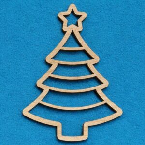 Intra απο ξύλο plywood 3mm-4mm πάχος – Χριστουγεννιάτικο στολίδι από πεύκο 10x10 cm INTRAVECTRY-MY549460