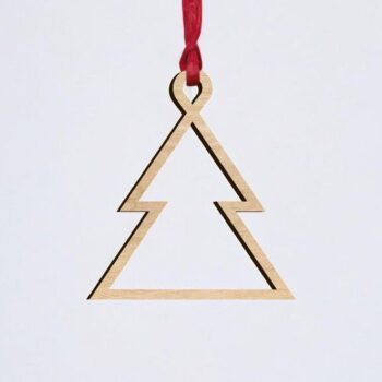 Intra απο ξύλο plywood 3mm-4mm πάχος – Κοίλη διακόσμηση χριστουγεννιάτικου δέντρου 10x10 cm INTRAVECTRY-MY559814 - Image 2