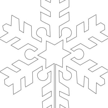 Intra απο ξύλο plywood 3mm-4mm πάχος – Snowflake Ξύλινο σχήμα χειροτεχνίας 30x30 cm INTRAVECTRY-MY542803 - Image 2