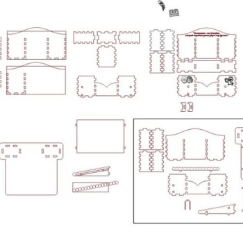 Intra απο ξύλο plywood 3mm-4mm πάχος – Οργανωτής γραφείου 45x50 cm INTRAVECTRY-MY543792 - Image 2
