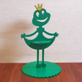 Intra απο ξύλο plywood 3mm-4mm πάχος – Θήκη χαρτοπετσέτας Frog Princess 35x40 cm INTRAVECTRY-MY547092 - Image 1