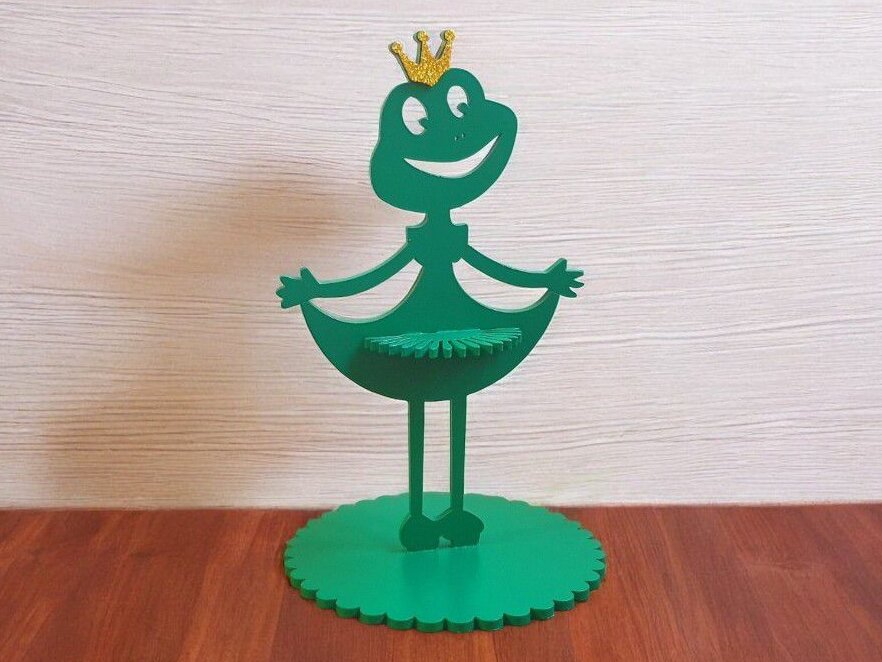 Intra απο ξύλο plywood 3mm-4mm πάχος – Θήκη χαρτοπετσέτας Frog Princess 35x40 cm INTRAVECTRY-MY547092