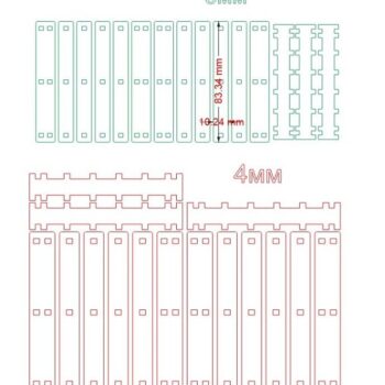 Intra απο ξύλο plywood 3mm-4mm πάχος – Μίνι σουβέρ Ξύλινης Παλέτας 45x50 cm INTRAVECTRY-MY544840 - Image 2