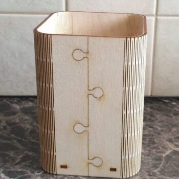 Intra απο ξύλο plywood 3mm-4mm πάχος – Ξύλινη θήκη για σκεύη με ζωντανό μεντεσέ 25x25 cm INTRAVECTRY-MY547565 - Image 1