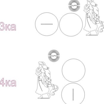 Intra απο ξύλο plywood 3mm-4mm πάχος – Κορίτσι με φλοράλ ξύλο θήκης χαρτοπετσέτας μαλλιών 20x25 cm INTRAVECTRY-MY554352 - Image 5