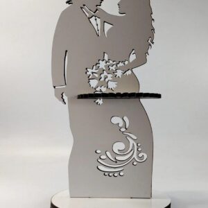 Intra απο ξύλο plywood 3mm-4mm πάχος – ξύλο θήκης χαρτοπετσέτας νύφης και γαμπρού 25x25 cm INTRAVECTRY-MY542851