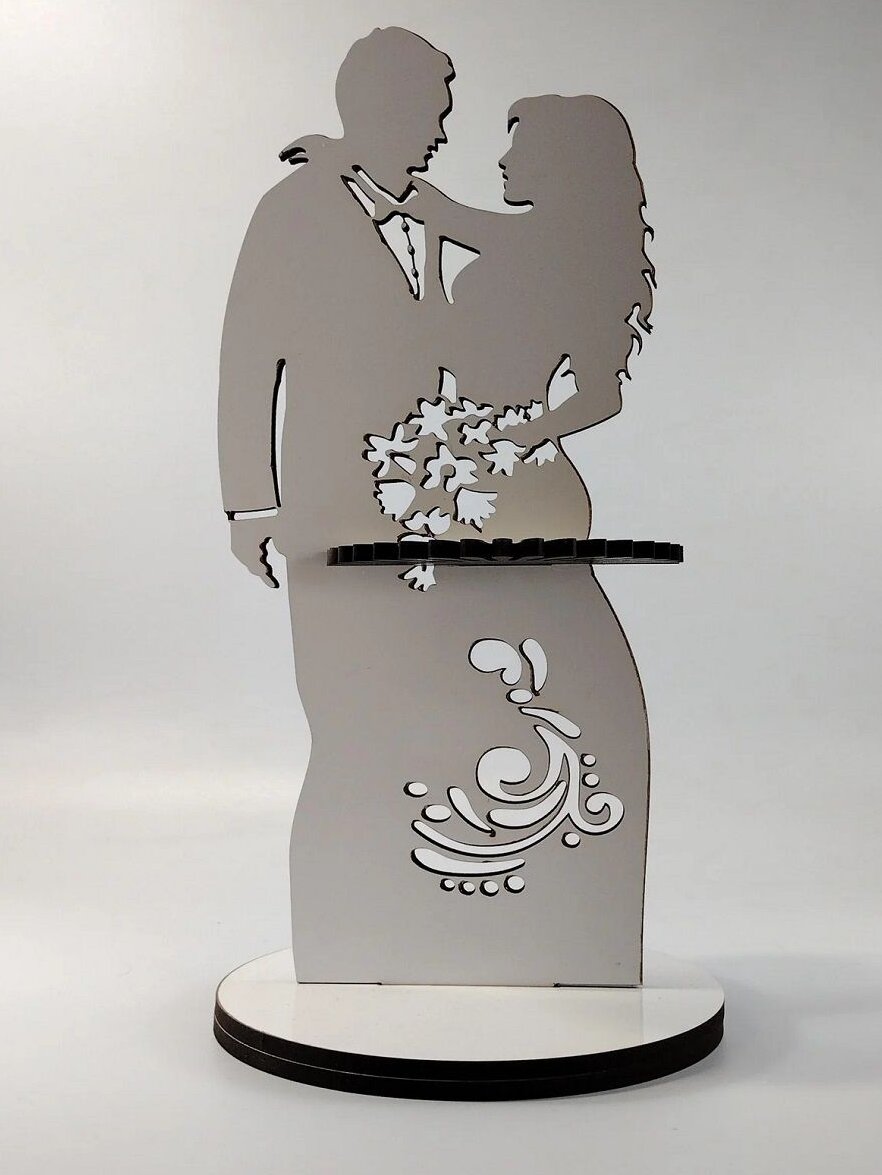 Intra απο ξύλο plywood 3mm-4mm πάχος – ξύλο θήκης χαρτοπετσέτας νύφης και γαμπρού 25x25 cm INTRAVECTRY-MY542851