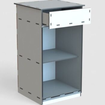 Intra απο ξύλο plywood 3mm-4mm πάχος – Ντουλάπι αποθήκευσης με συρτάρι 20x25 cm INTRAVECTRY-MY551412 - Image 1