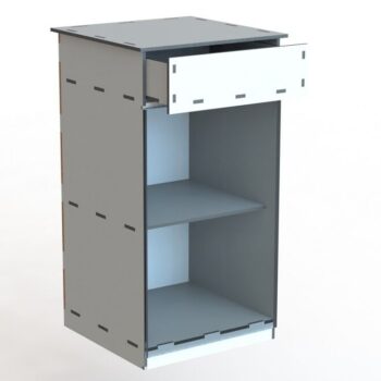 Intra απο ξύλο plywood 3mm-4mm πάχος – Ντουλάπι αποθήκευσης με συρτάρι 20x25 cm INTRAVECTRY-MY551412 - Image 2