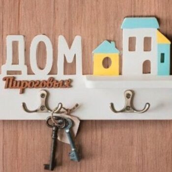 Intra απο ξύλο plywood 3mm-4mm πάχος – Κλειδαριά σπιτιού 40x45 cm INTRAVECTRY-MY553708 - Image 1