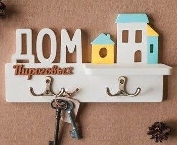 Intra απο ξύλο plywood 3mm-4mm πάχος – Κλειδαριά σπιτιού 40x45 cm INTRAVECTRY-MY553708 - Image 2