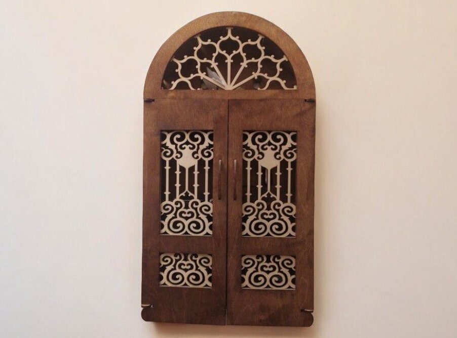 Intra απο ξύλο plywood 3mm-4mm πάχος – Ξύλινο ντουλάπι κλειδαριάς για τοίχο 40x40 cm INTRAVECTRY-MY543219