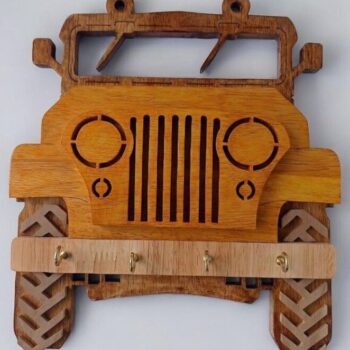 Intra απο ξύλο plywood 3mm-4mm πάχος – Κλειδαριά Jeep 40x45 cm INTRAVECTRY-MY553865 - Image 1