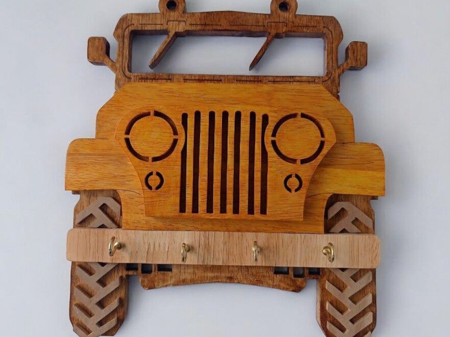 Intra απο ξύλο plywood 3mm-4mm πάχος – Κλειδαριά Jeep 15x20 cm INTRAVECTRY-MY547232