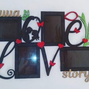 Intra απο ξύλο plywood 3mm-4mm πάχος – Κορνίζα μας Love Story 20x25 cm INTRAVECTRY-MY553706